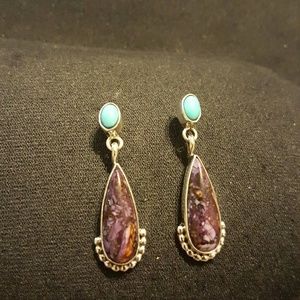 Beautiful Turquoise and Silver Earrings