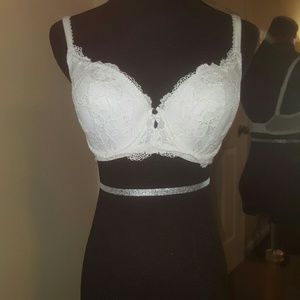 VS White Lace Bra