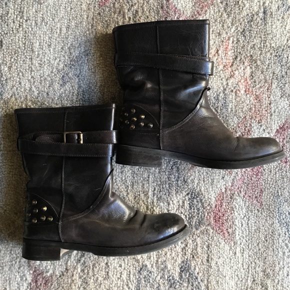 Studded Moto Boots