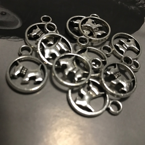 💢Silver Pooch Charms set of 10