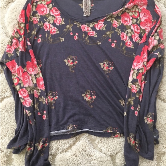 Free people floral large top
