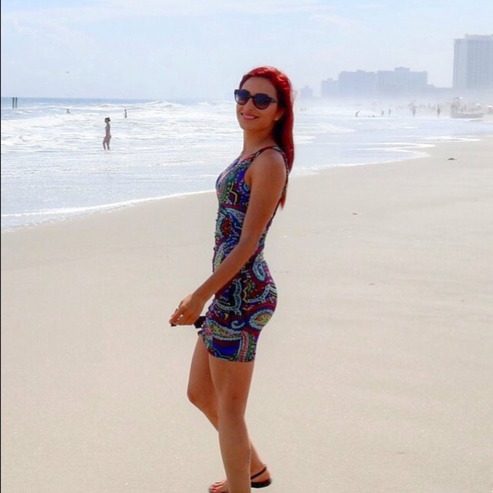 Paisley Print Dress