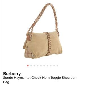 Burberry Suede bag, shoulder or crossbody