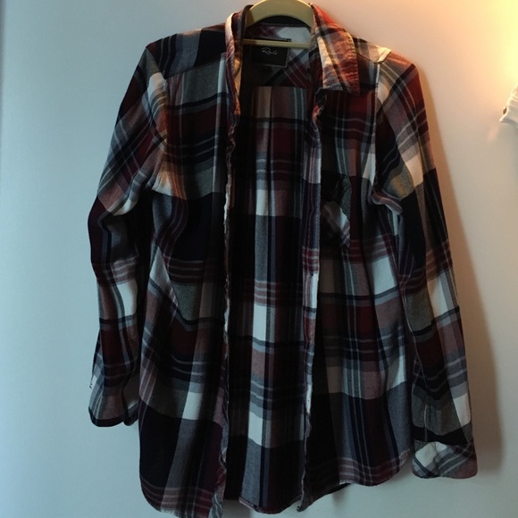 Rails L red and black plaid shirt