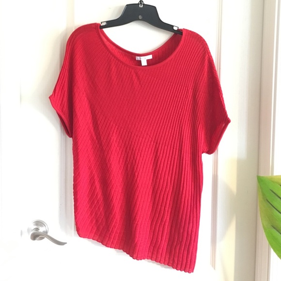 🎀Pretty red assymetrical top🎀