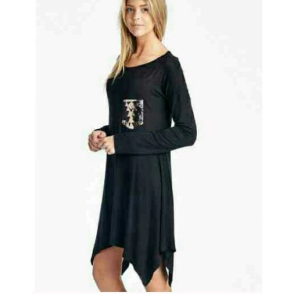 NEW SHARK BITE HEM DRESS❗️SALE❗️ - Picture 2 of 4