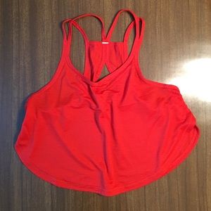 NWT Lululemon Singlet Crop Tank in Tomato Red