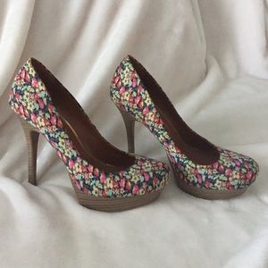 Jessica Simpson Floral Heels