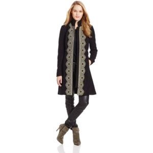 Tracy Reese metallic embroidered coat