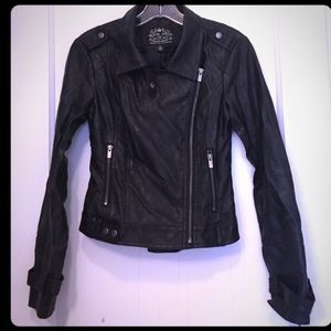 Black noir leather jacket