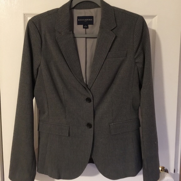 Banana Republic Gray Women's Tailored Blazer
