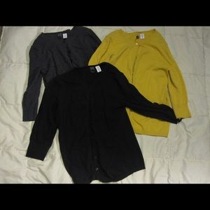 3 BP 3/4 Length Sleeve Cardigans- Medium