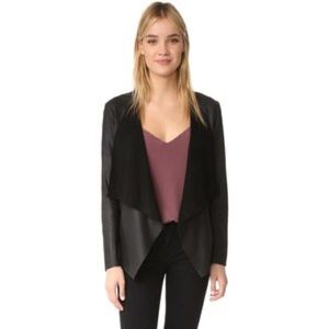 BB Dakota leather drape jacket