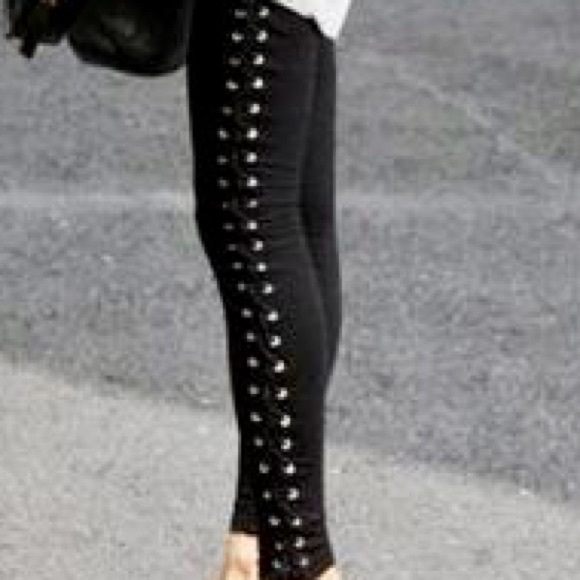 J Brand Pants - NWT Lace Up Leggings Sz M