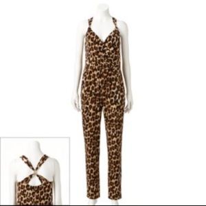 Brand New Jennifer Lopez Leopard Print Jumpsuit