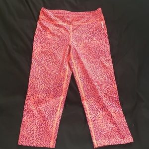 Reebok Animal Print Athletic Crop