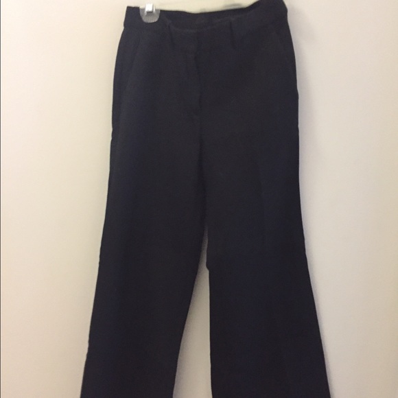 Black Wool Theory Flare Pant