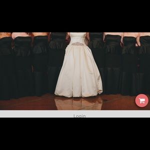 Vera Wang Dresses - Black Satin & Matte Peplum Bridesmaid Dress Vera Wang Dresses - Black Satin & Matte Peplum Bridesmaid Dress