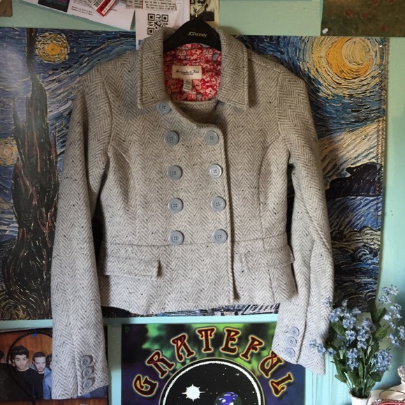 Grey Abercrombie & Fitch Peacoat