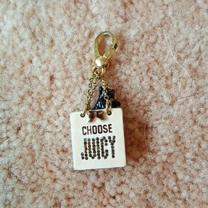 Juicy Couture Scottie dog shopping bag charm