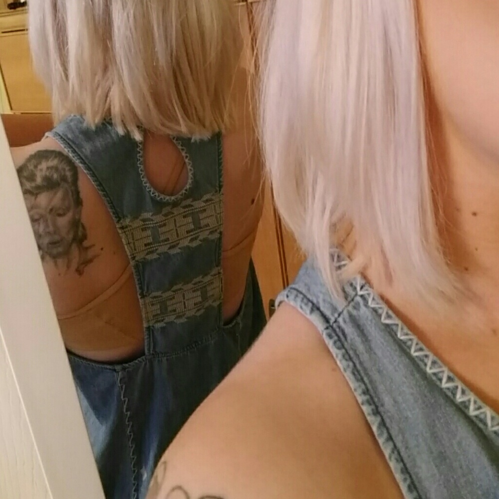 Free people denim mini dress - Picture 6 of 6