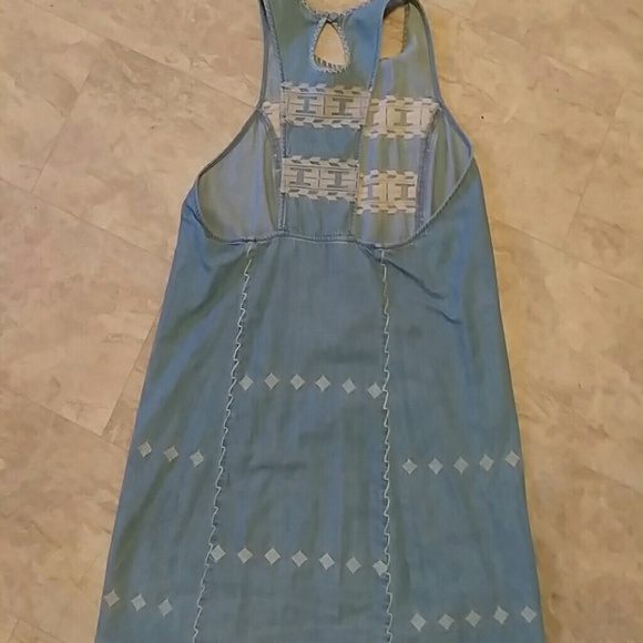 Free people denim mini dress - Picture 3 of 6