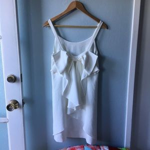 Club Monaco White Bow Back Dress