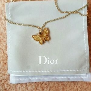 Dior butterfly necklace