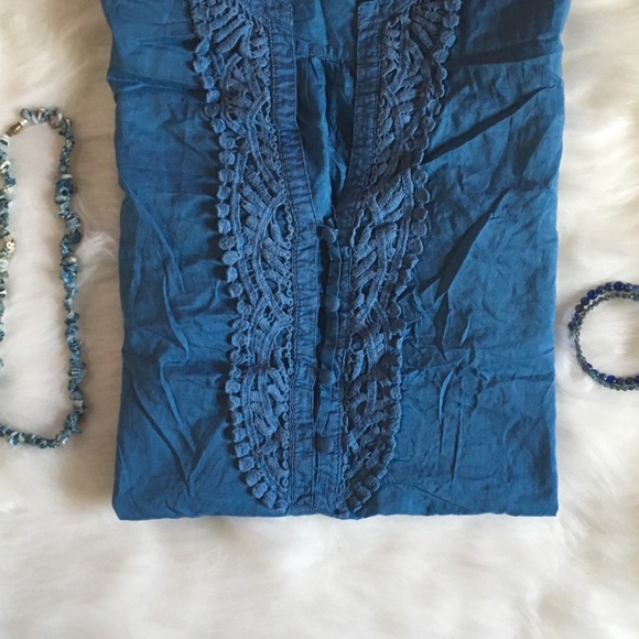Beach Tunic Style Cotton Blouse