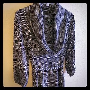 Cowl Neck Sweater Dress