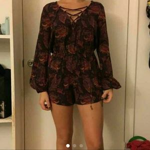 Long sleeve forever 21 romper