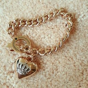 Rose gold Juicy Couture charm bracelet