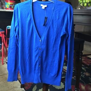 Royal blue long sleeve sweater