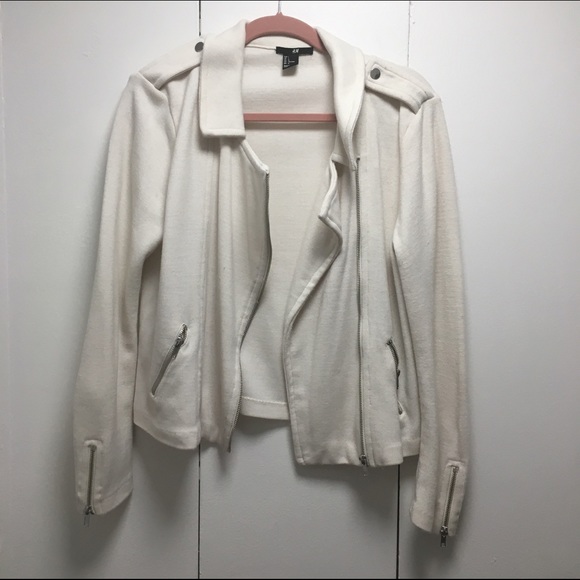 H&M Cream Moto Jacket