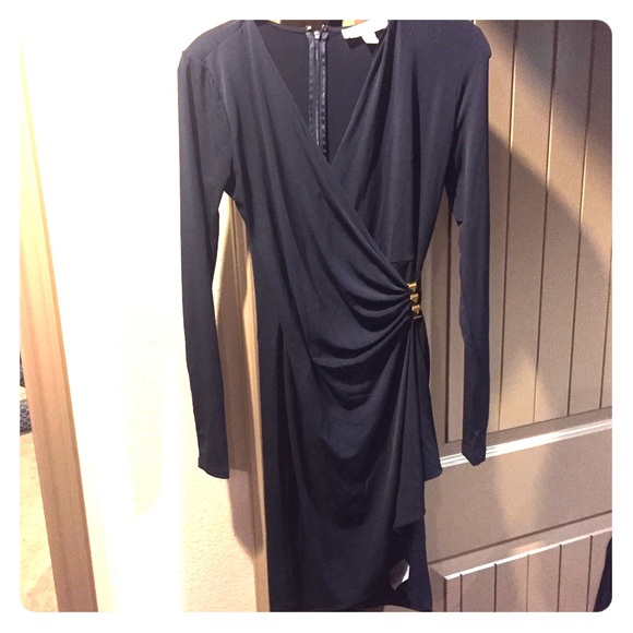 Navy Michael Kors wrap dress