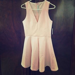 Blush skater dress