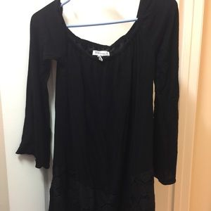 Bcbg generation off shoulders long sleeves dress