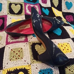 BNWT CASADEI ITALIAN PATTEN LEATHER KITTEN HEELS