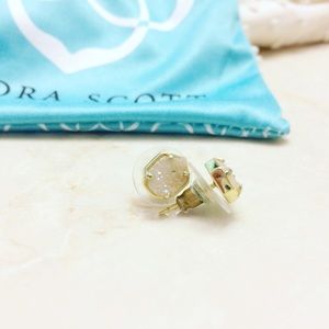 EUC Kendra Scott Logan Earrings 14k Gold