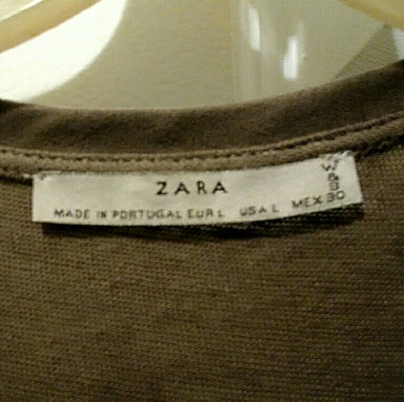 Zara Micro Suede Sleeveless Tee - Picture 2 of 2