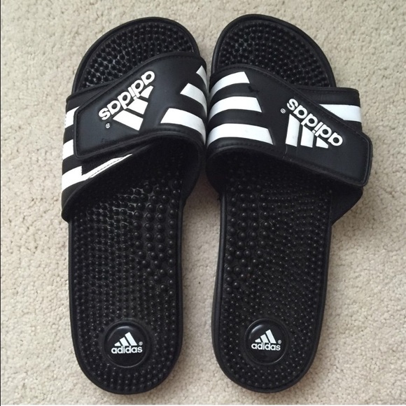 Adidas slip on sandals