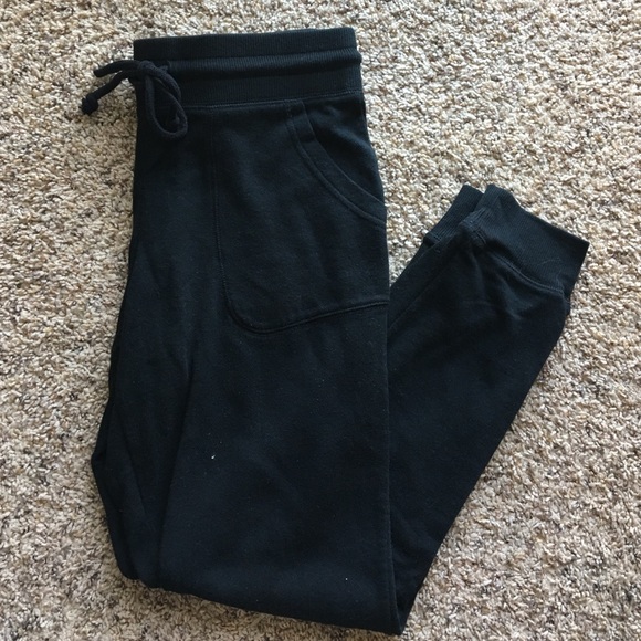 Black jogger style sweatpants