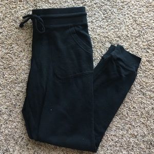 Black jogger style sweatpants