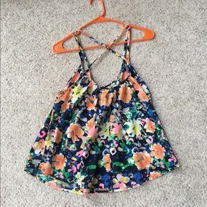Colorful fun loose tank top!