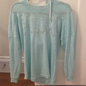 Victoria Secret Pink Blue Hoodie