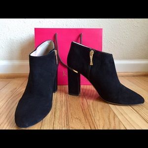Black kate spade booties