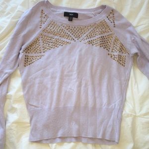 Lavender Detailed Sweater