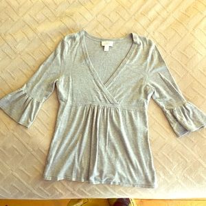 Ann Taylor LOFT gray sweater.