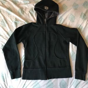 Preowned women's Lululemon zip up hoodie, black