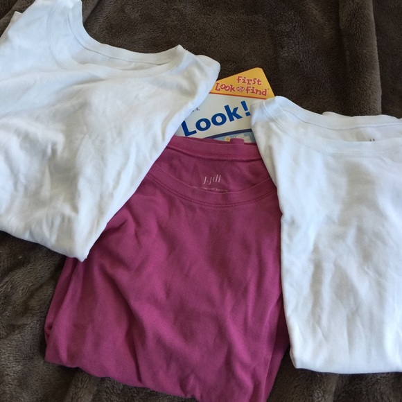 Lot of 3 J.Jill cotton Pima t-shirts